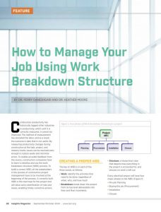 Manage you job using WBS article cover
