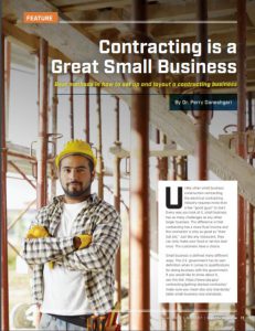 Contracting is a great Small business cover